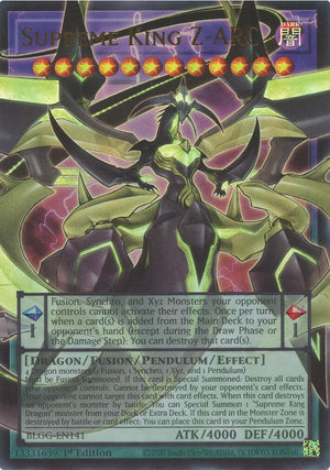 1st Edition Supreme King Z-ARC [BLGG-EN141 Near Mint] Ultra Rare