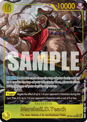 Marshall.D.Teach (119) (Alternate Art) [OP16-119] The Time of Battle