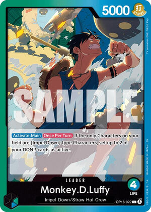 Monkey.D.Luffy (022) [OP16-022] The Time of Battle