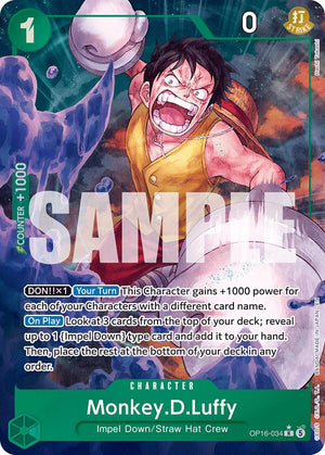 Monkey.D.Luffy (034) (Alternate Art) [OP16-034] The Time of Battle