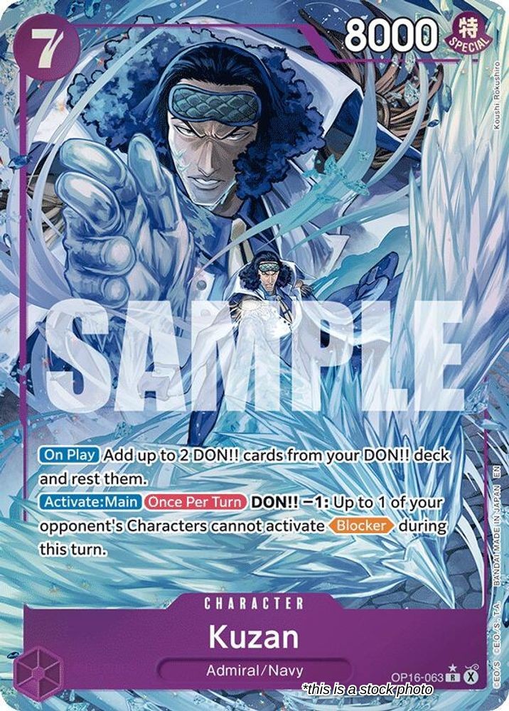 OP16-063 Kuzan (Alternate Art) Rare
