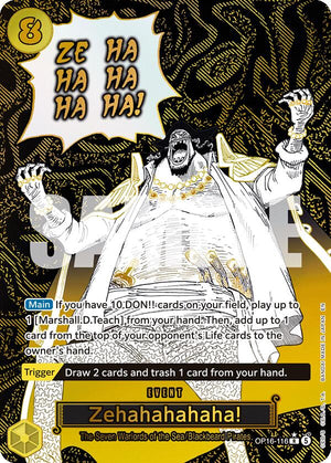 Zehahahahaha! (Alternate Art) [OP16-116] The Time of Battle