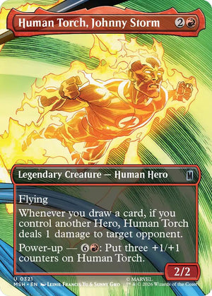 Human Torch, Johnny Storm (Borderless) [MSH - 321]