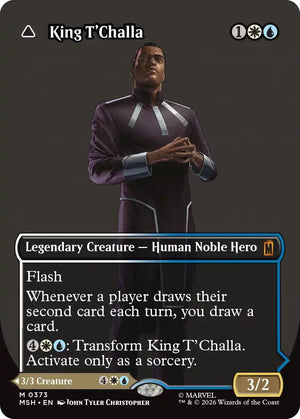 King T'Challa (Borderless) (0373) [MSH/373] 2003 Magic: The Gathering