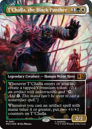 T'Challa, the Black Panther (Borderless) (Surge Foil) [MSC - 881]