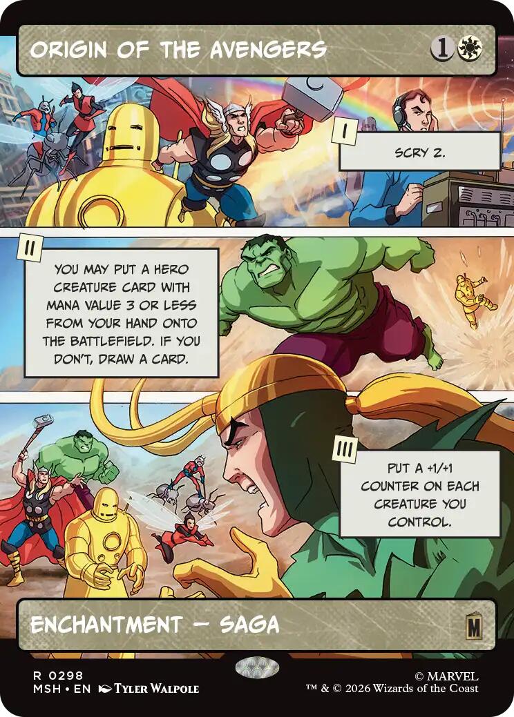Origin of the Avengers (Borderless) [MSH/298] 2001 Magic: The Gathering