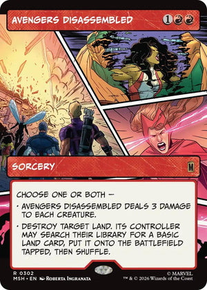 Avengers Disassembled (Borderless) [MSH/302] 2026 Magic: The Gathering