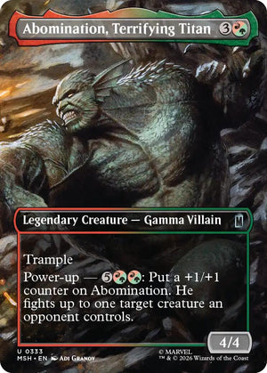 Abomination, Terrifying Titan (Borderless) [MSH - 333]