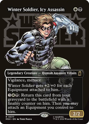 Winter Soldier, Icy Assassin (Borderless) [MSH/377] 2026 Magic: The Gathering