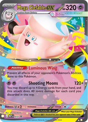 Promo Mega Clefable ex - 072 [072 Lightly Played ]