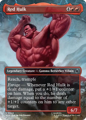 Red Hulk (Borderless) [MSH/329] 2026 Magic: The Gathering