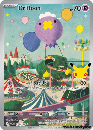 136/128 Drifloon Illustration Rare Holofoil
