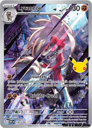 138/128 Lycanroc Illustration Rare Holofoil