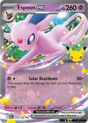 070/128 Espeon ex Double Rare Holofoil
