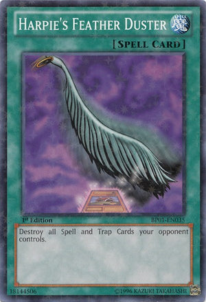 Unlimited Harpie's Feather Duster (Starfoil) [BP01-EN035 Lightly Played] Starfoil Rare