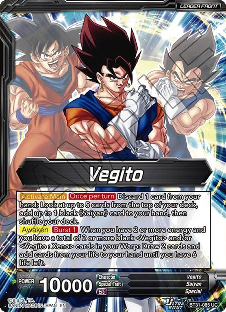 BT31-085 Vegito // SSB Vegito, Ultimate Power