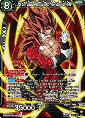 SS4 Limit Breaker Vegito, Crimson Flash, Super Full Power [BT31-093]