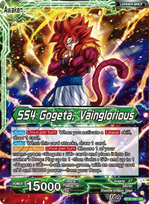 SS4 Son Goku & SS4 Vegeta // SS4 Gogeta, Vainglorious [BT31-041]