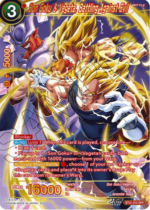 BT31-010 Son Goku & Vegeta, Battling Against Evil (SPR)