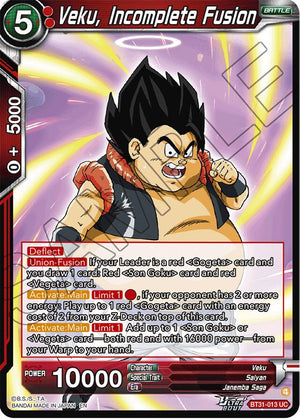 Veku, Incomplete Fusion [BT31-013]