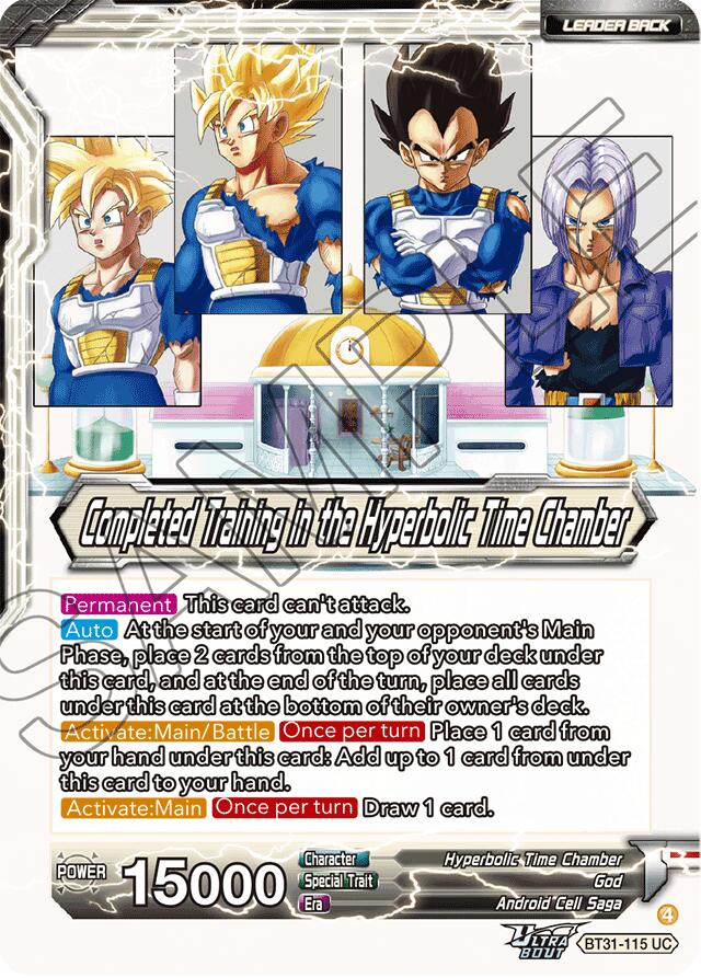 BT31-115 Training in the Hyperbolic Time Chamber // Completed Training in the Hyperbolic Time Chamber