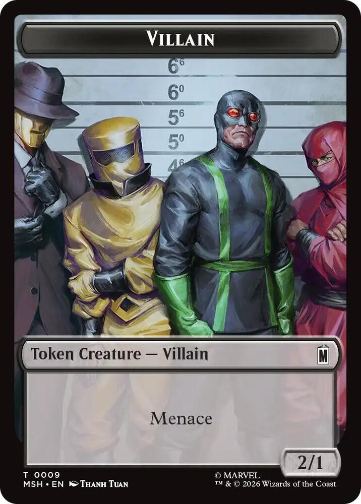 Shapeshifter (0002) // Villain (0009) Double-Sided Token (Back)