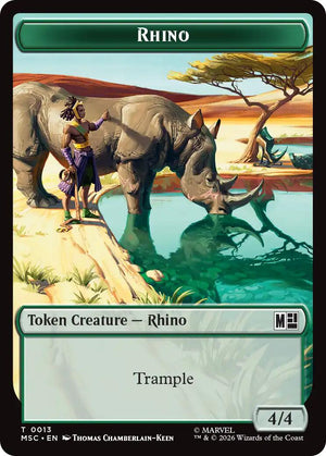 Rhino (0013) // Elephant (0012) Double-Sided Token [MSC/13] 2026 Magic: The Gathering