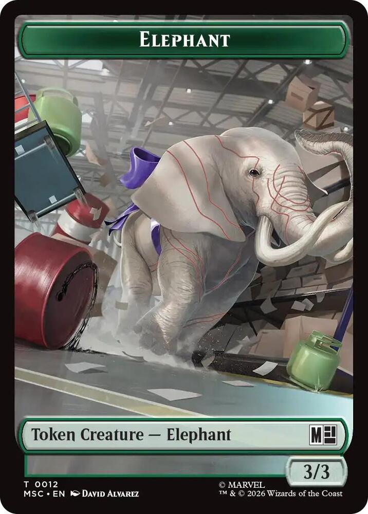 Rhino (0013) // Elephant (0012) Double-Sided Token (Back)