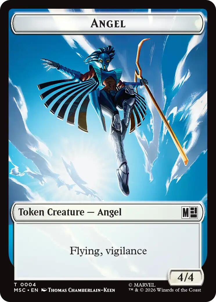 Angel (0004) // Vibranium (0015) Double-Sided Token