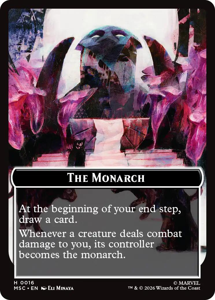 The Monarch (016) // Vibranium (031) Double-Sided Token (Surge Foil)