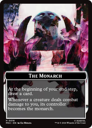 The Monarch (016) // Vibranium (031) Double-Sided Token (Surge Foil) [MSC - 16]