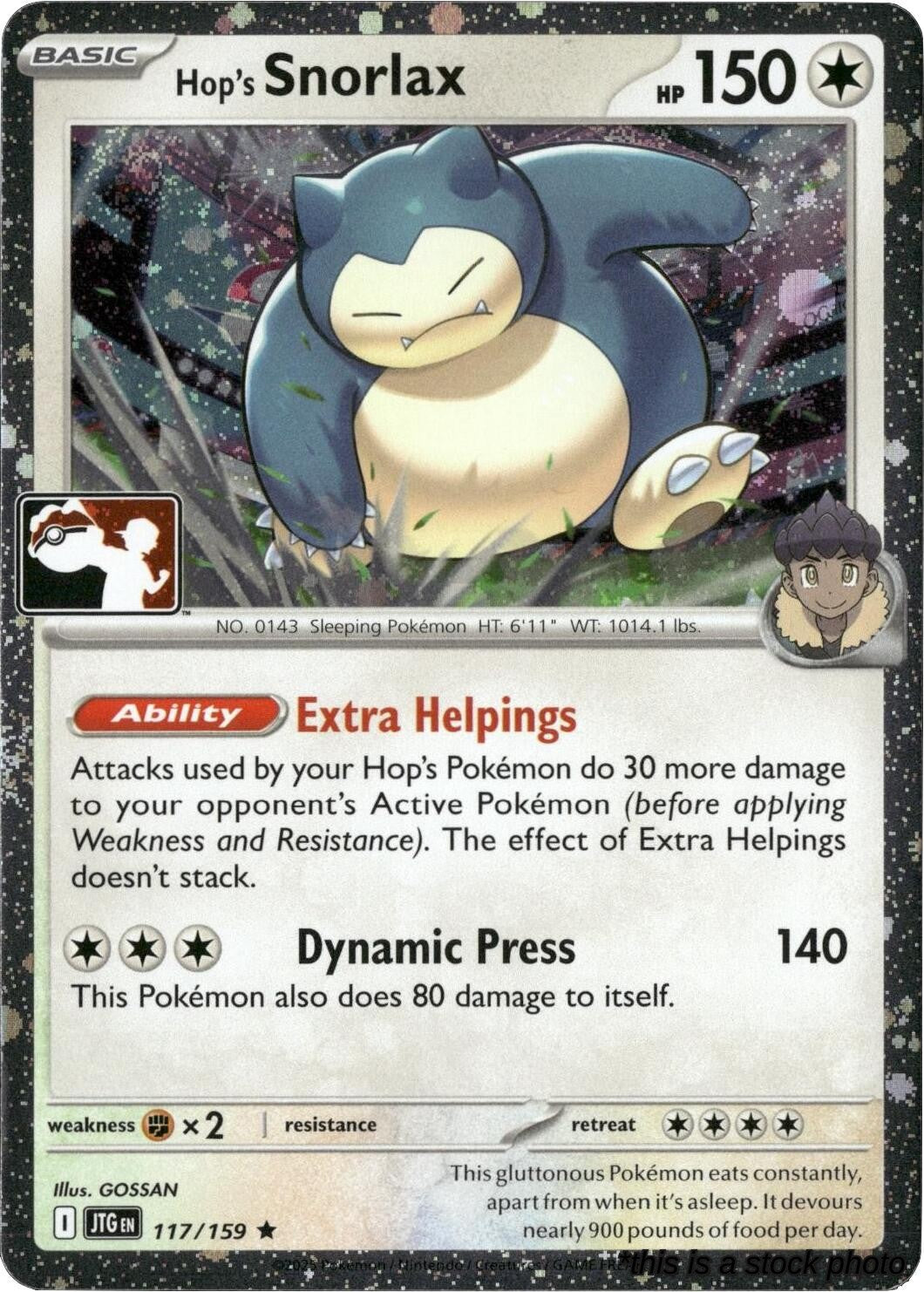 Hop's Snorlax - 117/159 (Cosmos Holo)