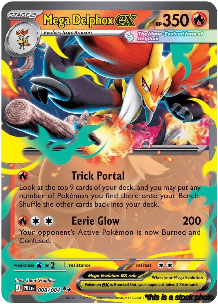 008/084 Mega Delphox ex Double Rare Holofoil