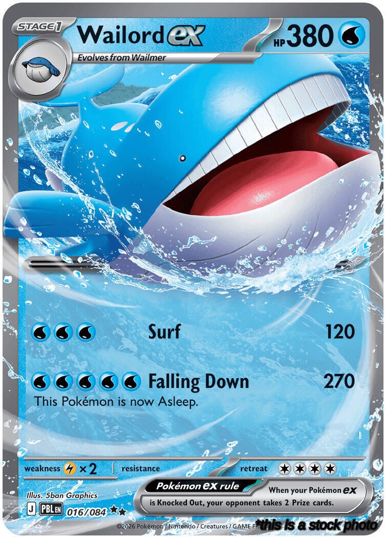 016/084 Wailord ex Double Rare Holofoil