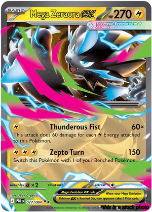 Holofoil Mega Zeraora ex - 027/084 [027/084 Near Mint ]