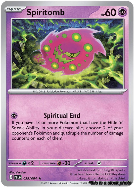 Holofoil Spiritomb [035/084 Near Mint ]