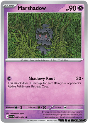 Reverse Holofoil Marshadow [040/084 Near Mint ]