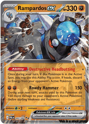 Holofoil Rampardos ex - 045/084 [045/084 Near Mint ]