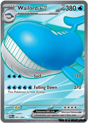 Holofoil Wailord ex - 097/084 [097/084 Near Mint ]