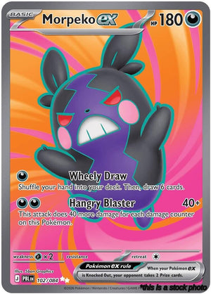 Holofoil Morpeko ex - 102/084 [102/084 Near Mint ]