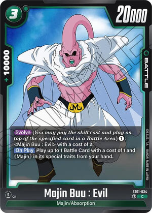 ST01-034 Majin Buu : Evil - ST01-034