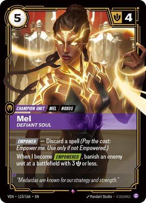 110/166-VEN Mel, Defiant Soul Rare