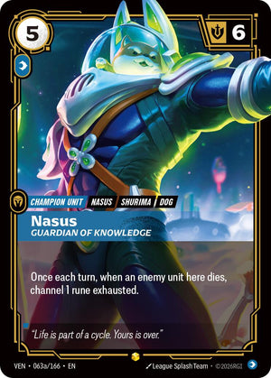 063a/166-VEN Nasus, Guardian of Knowledge (Alternate Art) Showcase