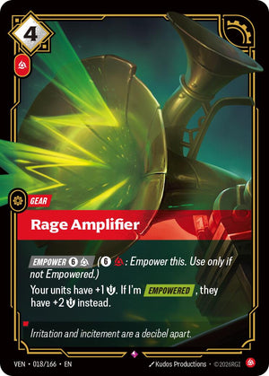 018/166-VEN Rage Amplifier Rare