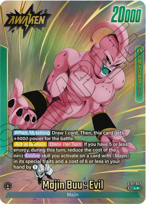 ST01-027 Majin Buu/Majin Buu : Pure Evil // Majin Buu : Evil (Alternate Art)