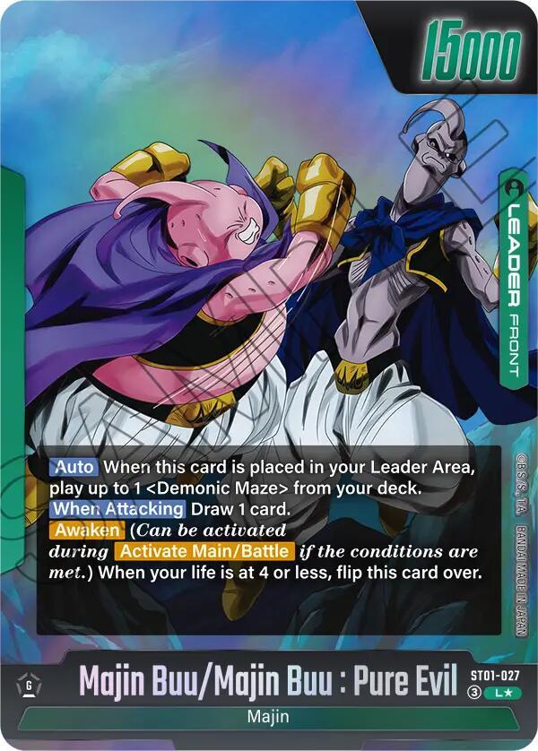 Majin Buu/Majin Buu : Pure Evil // Majin Buu : Evil (Alternate Art) (Back)