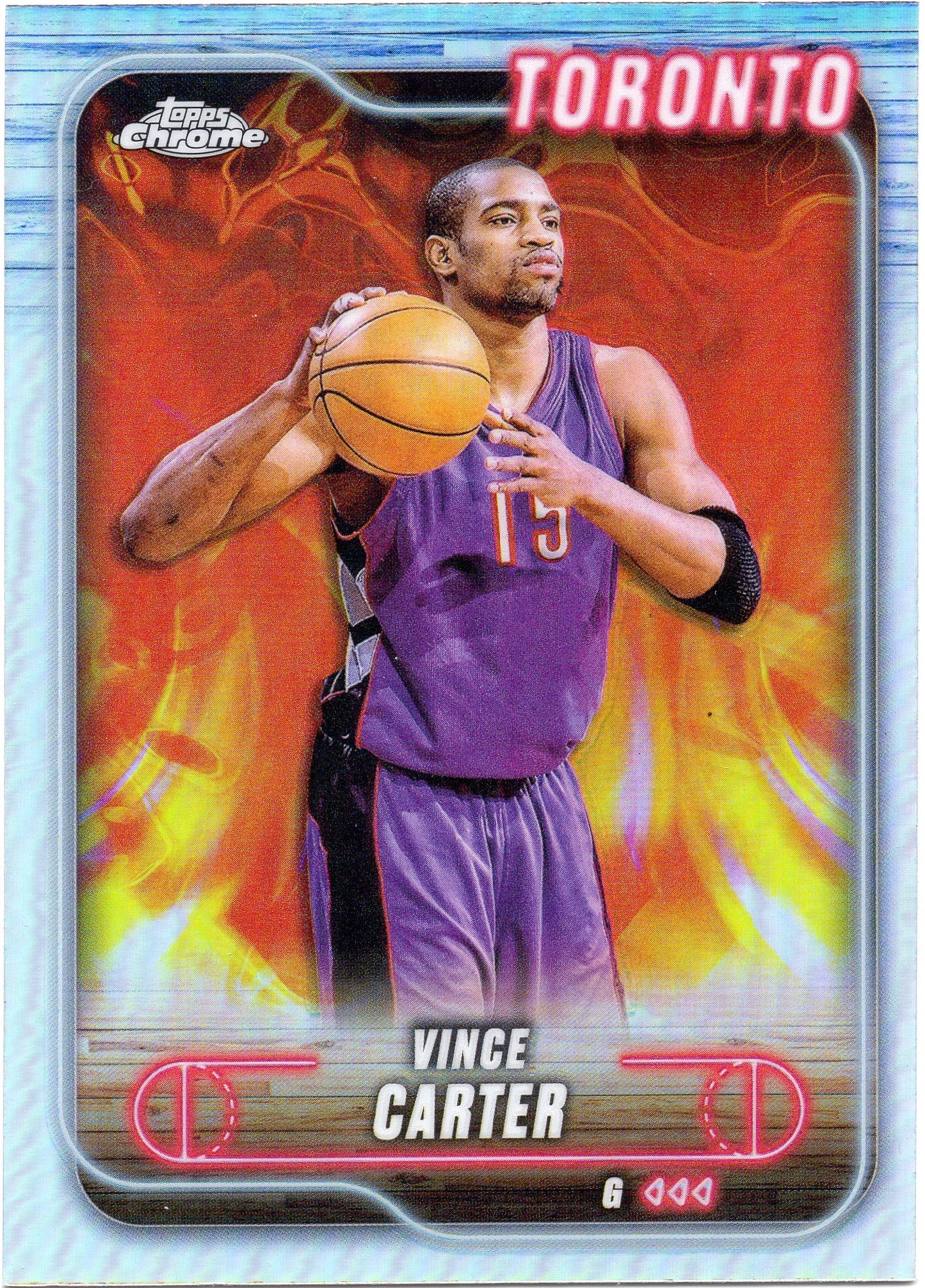 2024-25 Topps Chrome #54 Vince Carter Refractor