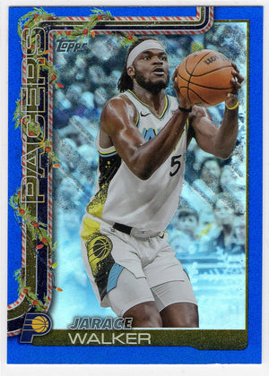 2025-26 Topps Holiday #H41 Jarace Walker Blue Metallic Glitter Holiday