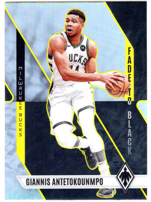 2023-24 Panini Phoenix #23 Giannis Antetokounmpo Fade To Black Silver