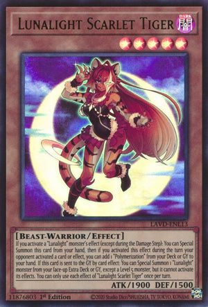 1st Edition Lunalight Scarlet Tiger [LAVD-ENL13 Near Mint] Ultra Rare